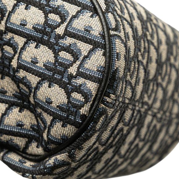 Dior Oblique Saddle Roller Crossbody Shoulder Bag Handbag 2WAY Navy Beige Black - Picture 6 of 9